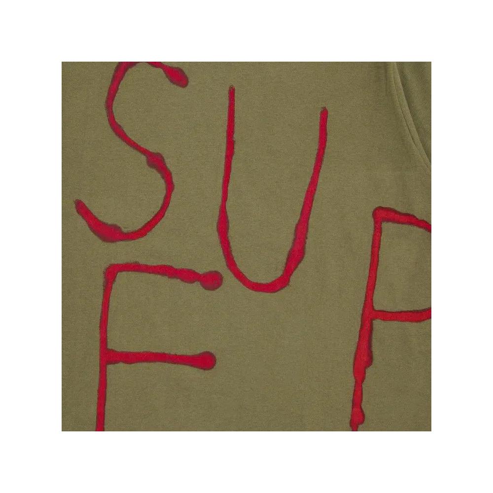 Футболки с коротким рукавом Supreme Painted Tee 'Light Olive' 3