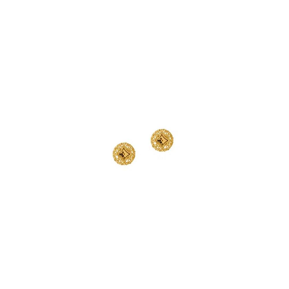 GOLDHEART Серьги-кольца, желтое золото 750 3