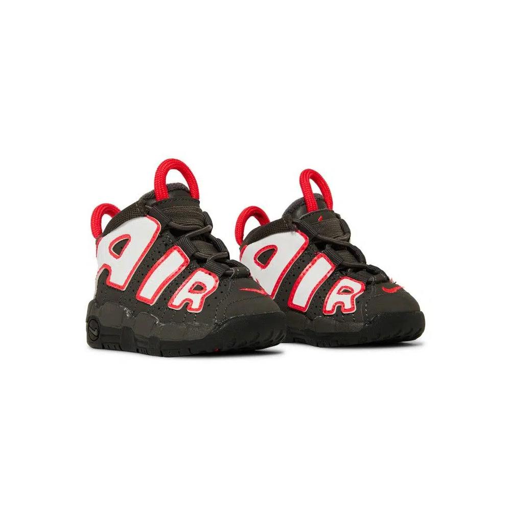 Кроссовки Nike Air More Uptempo TD 'Medium Ash Siren Red White' 8