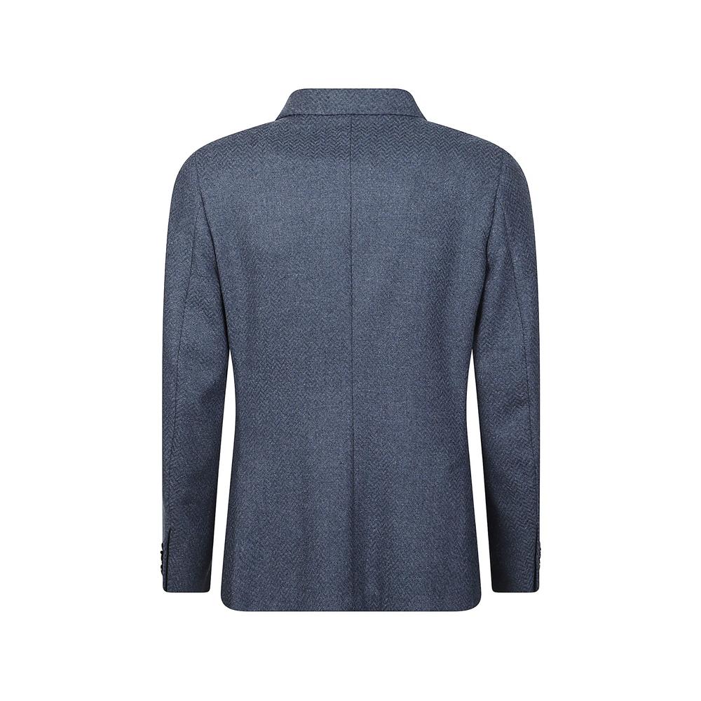 herringbone-knit blazer 2