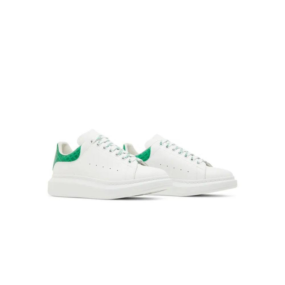 Кроссовки Alexander McQueen Oversized Sneaker 'Хром зеленый крокодил' 8