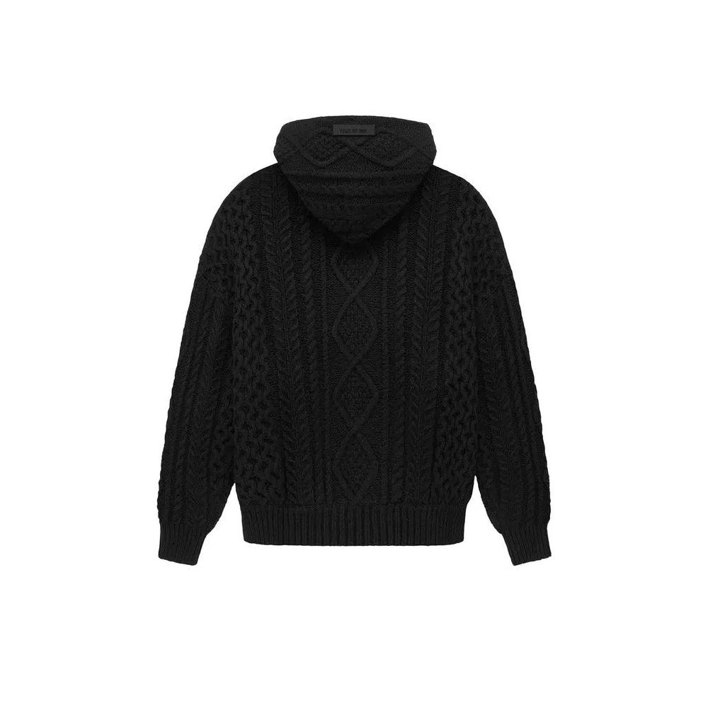 Худи Fear of God Essentials Cable Knit Hoodie 'Jet Black' 2