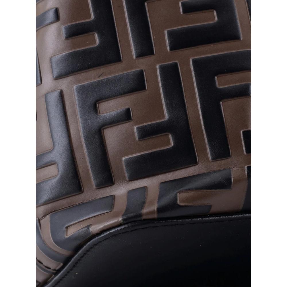 Mon Tresor Zucca Embossed Leather Mini bucket bag 5