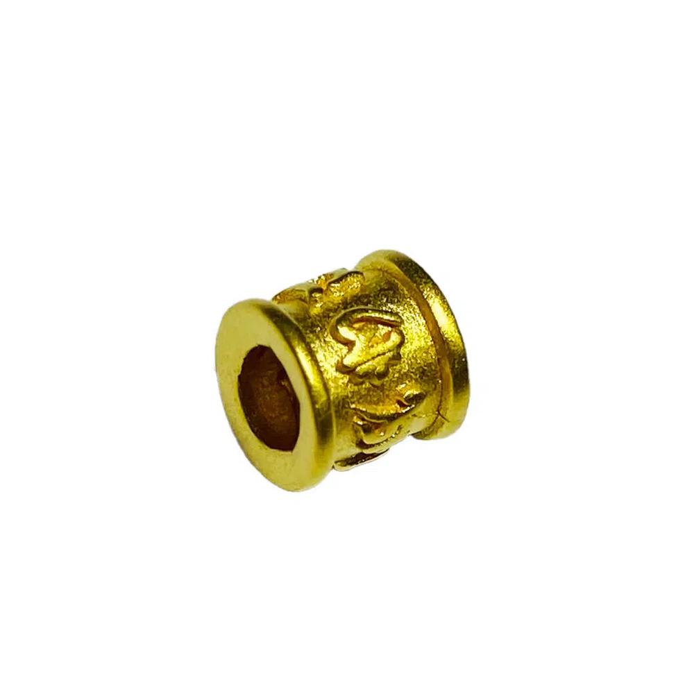 LITZ 999 (24K) Золотой браслет с шестью мантрами и веревкой EPC0979-B-R-B (0,07 г +/-) 3