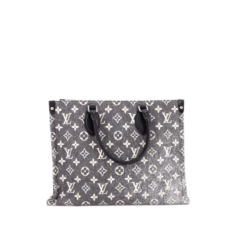Сумка на плечо OnTheGo Tote Monogram Jacquard Denim MM 2