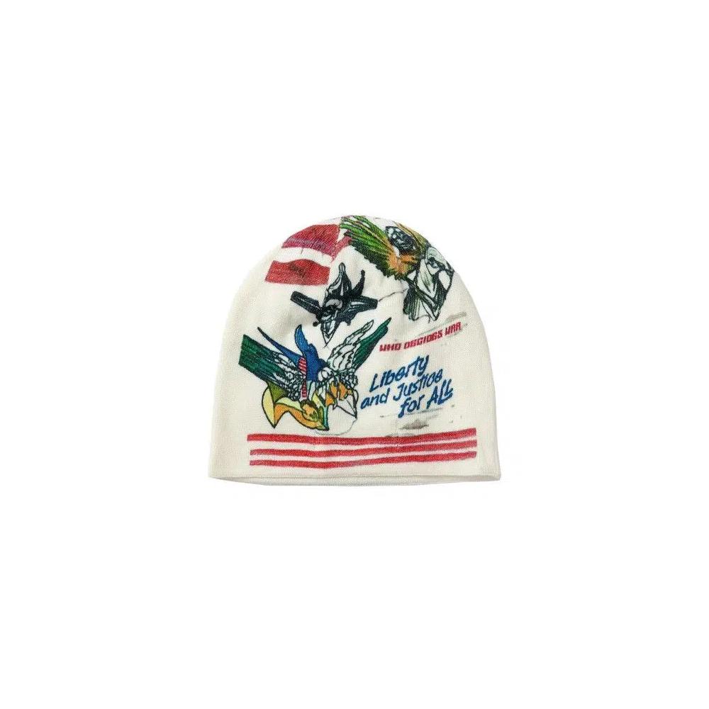 Головные уборы Who Decides War Americana Knit Hat 'Cloud/Multicolor' 2