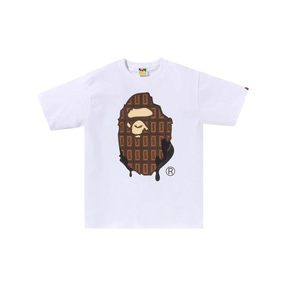 Футболки BAPE Valentine Chocolate Ape Head Tee 'White' 1