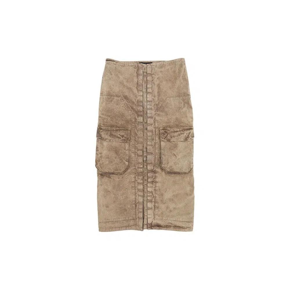 Skirts Y/Project Velcro Cargo Long Skirt 'Вымытый Хаки' 1