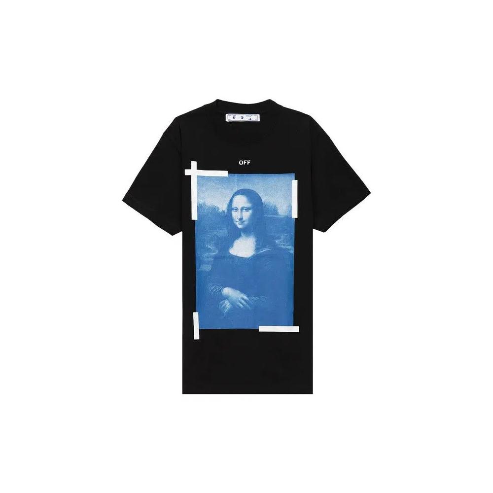 Футболки Off-White Monalisa Short-Sleeve Slim Tee 'Black/White' 1