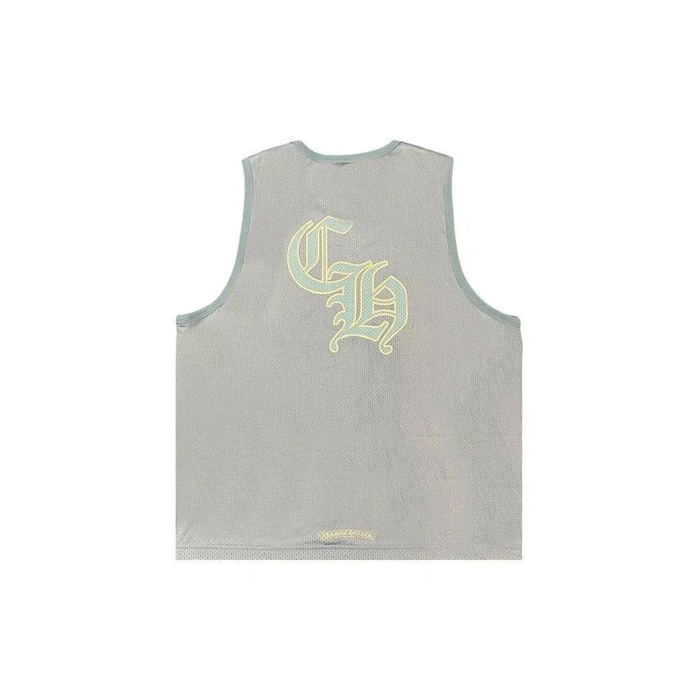 Джерси Chrome Hearts Japan Exclusive Mesh Reversible Basketball Jersey 'Нежно-голубой/Белый' 2