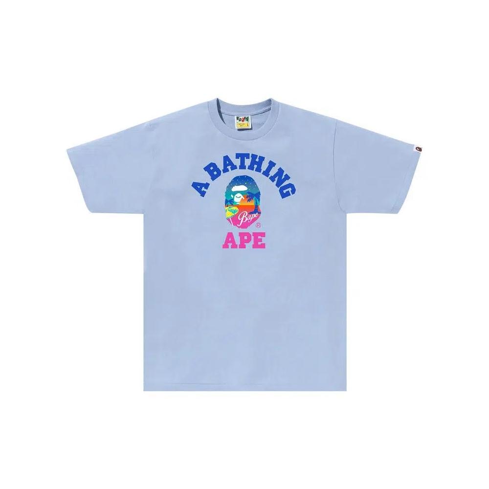 Футболки BAPE Sunset Beach Tee 'Sax' 1