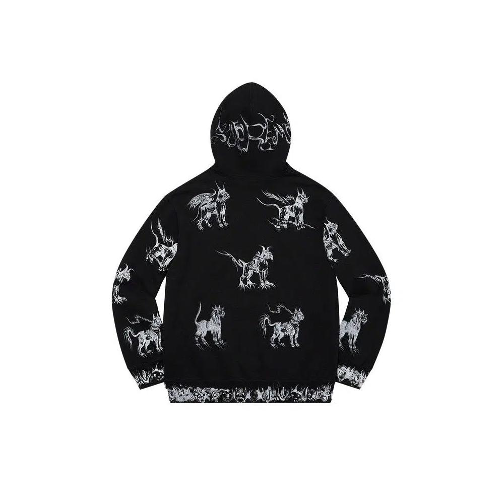 Худи Supreme Animals Hooded Sweatshirt 'Black' 2