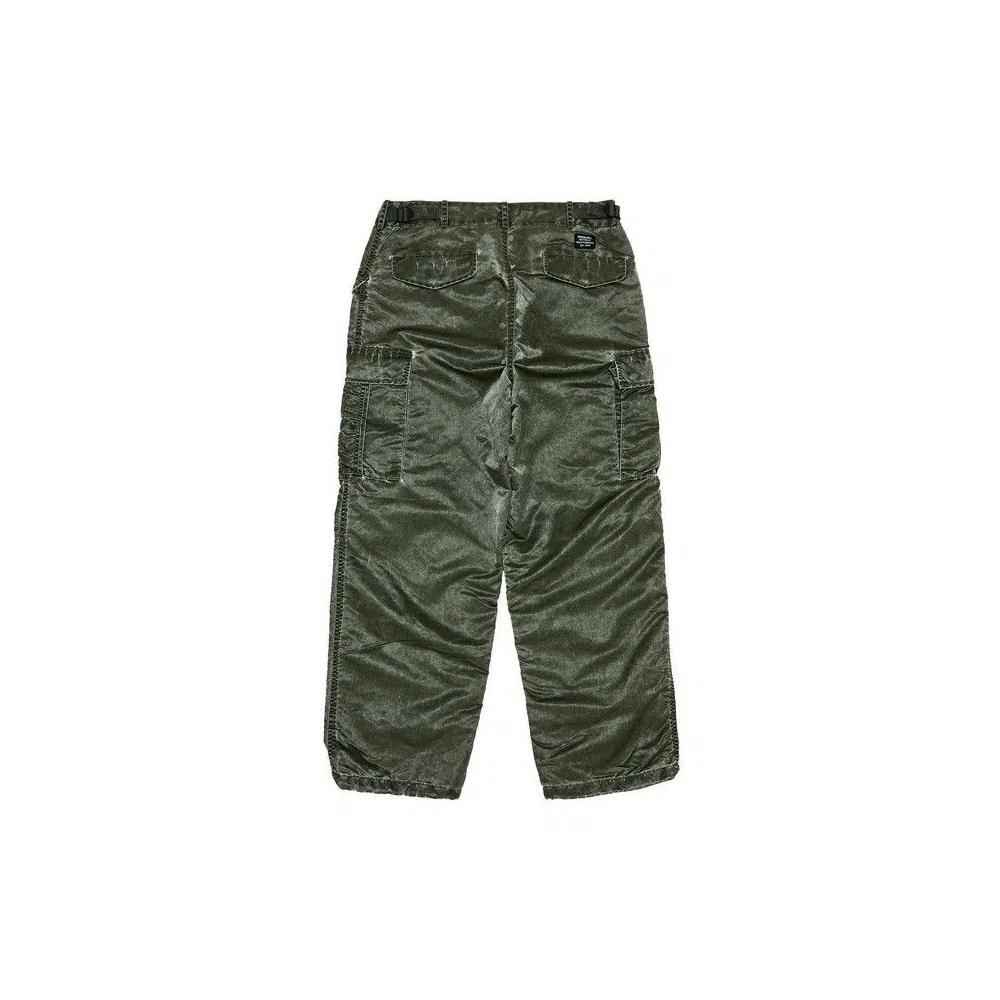 Карго-брюки Supreme Washed Flight Satin Cargo Pant 'Оливковый' 2