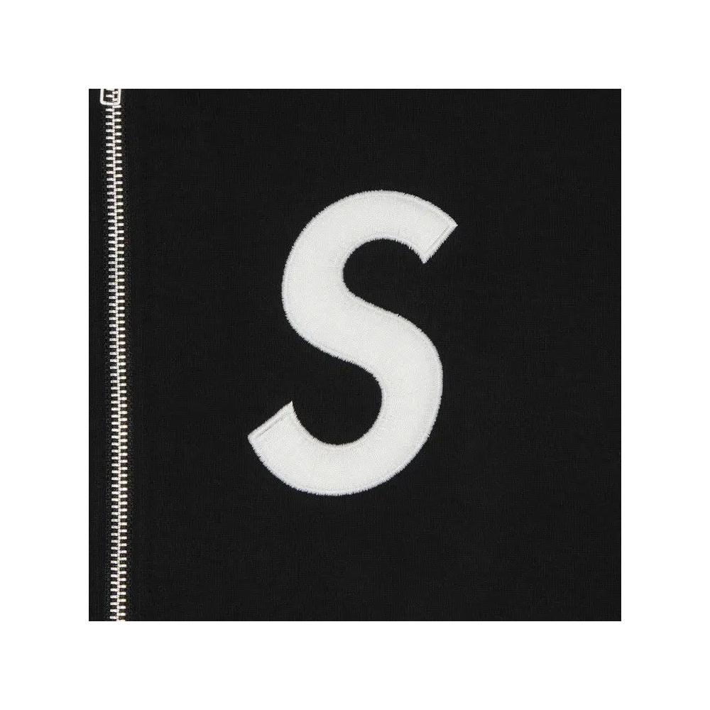 Худи Supreme S Logo Zip Up Hooded Sweatshirt 'Black' 2
