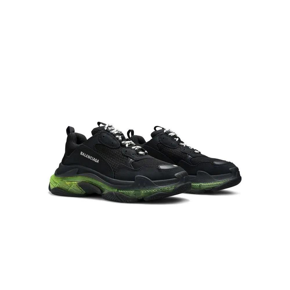Кроссовки Balenciaga Triple S Sneaker 'Black Yellow Fluo' 8
