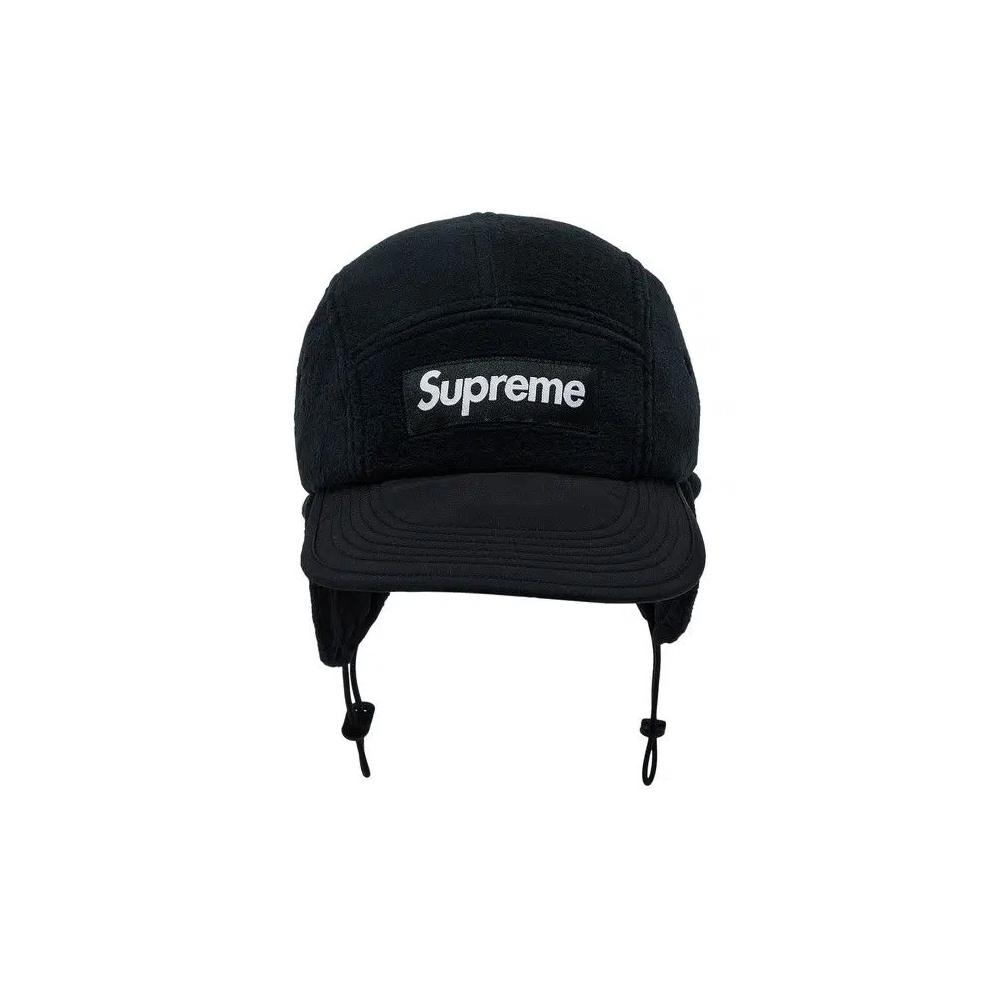 Кепки Supreme Polartec Earflap Camp Cap 'Black' 1