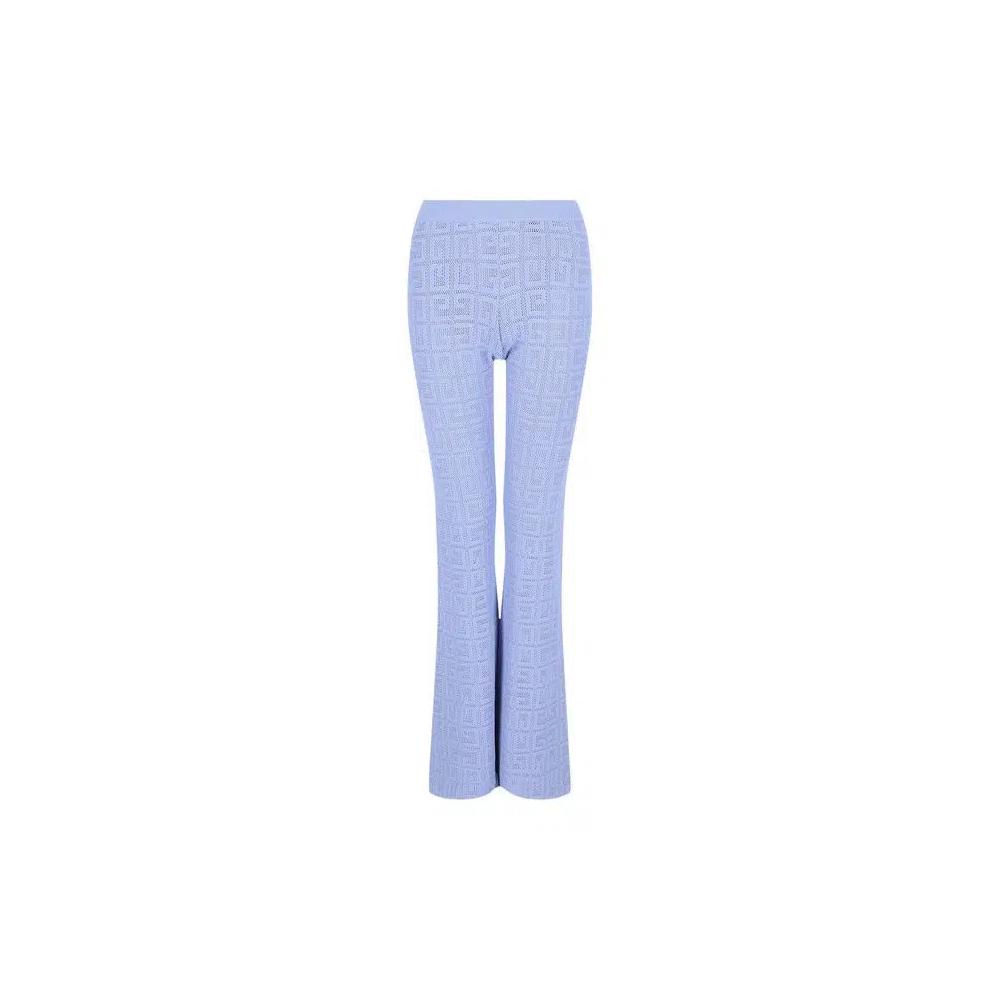 Низ Givenchy 4G Jacquard Flared Pants 'Lavender' 1