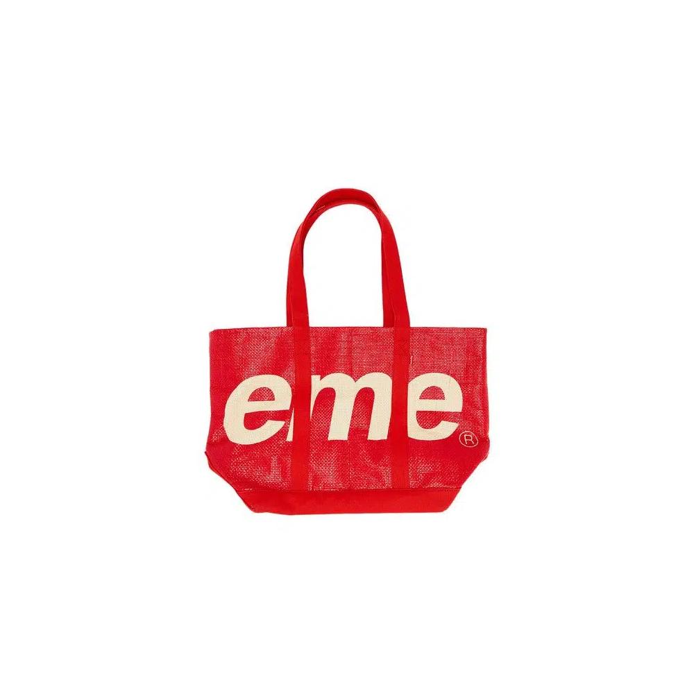 Сумки-тоуты Supreme Raffia Tote 'Красный' 2