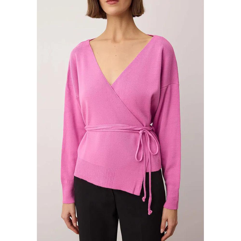 Кардиган-накидка с запахом 3