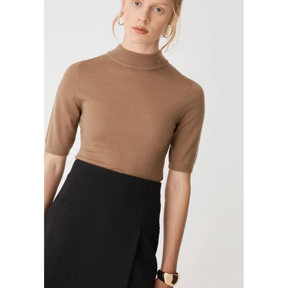 Вязаный джемпер с коротким рукавом Ellen Wool 3