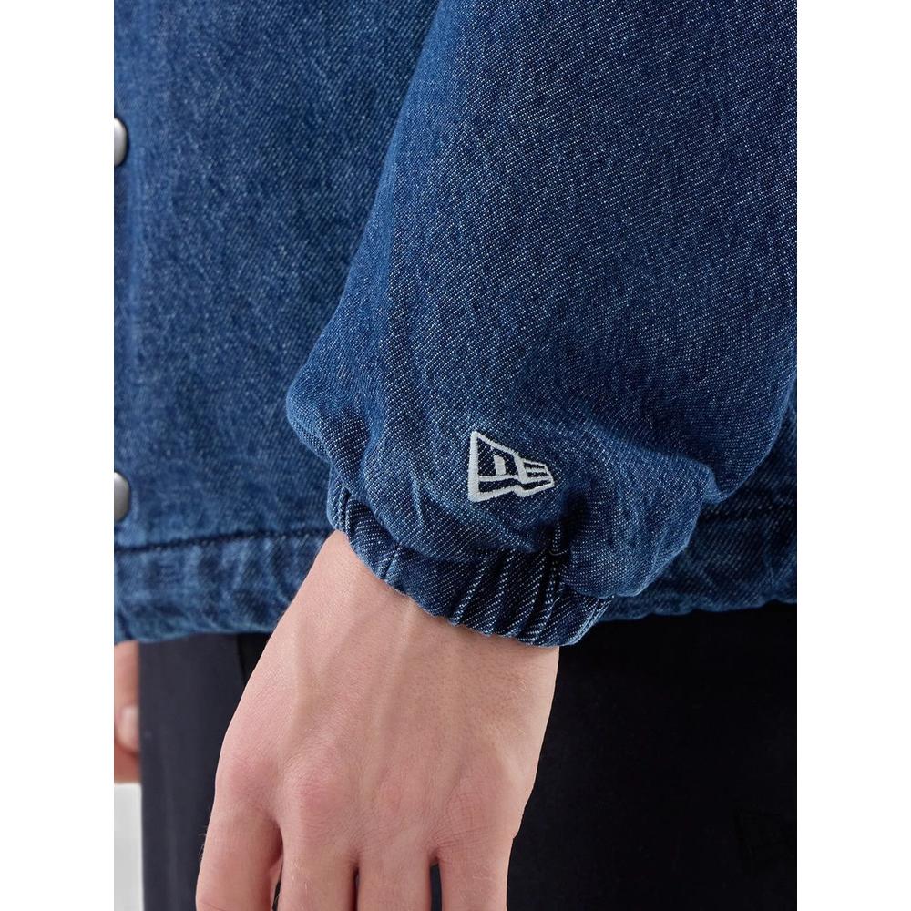 LA Dodgers MLB logo-patch denim jacket 5