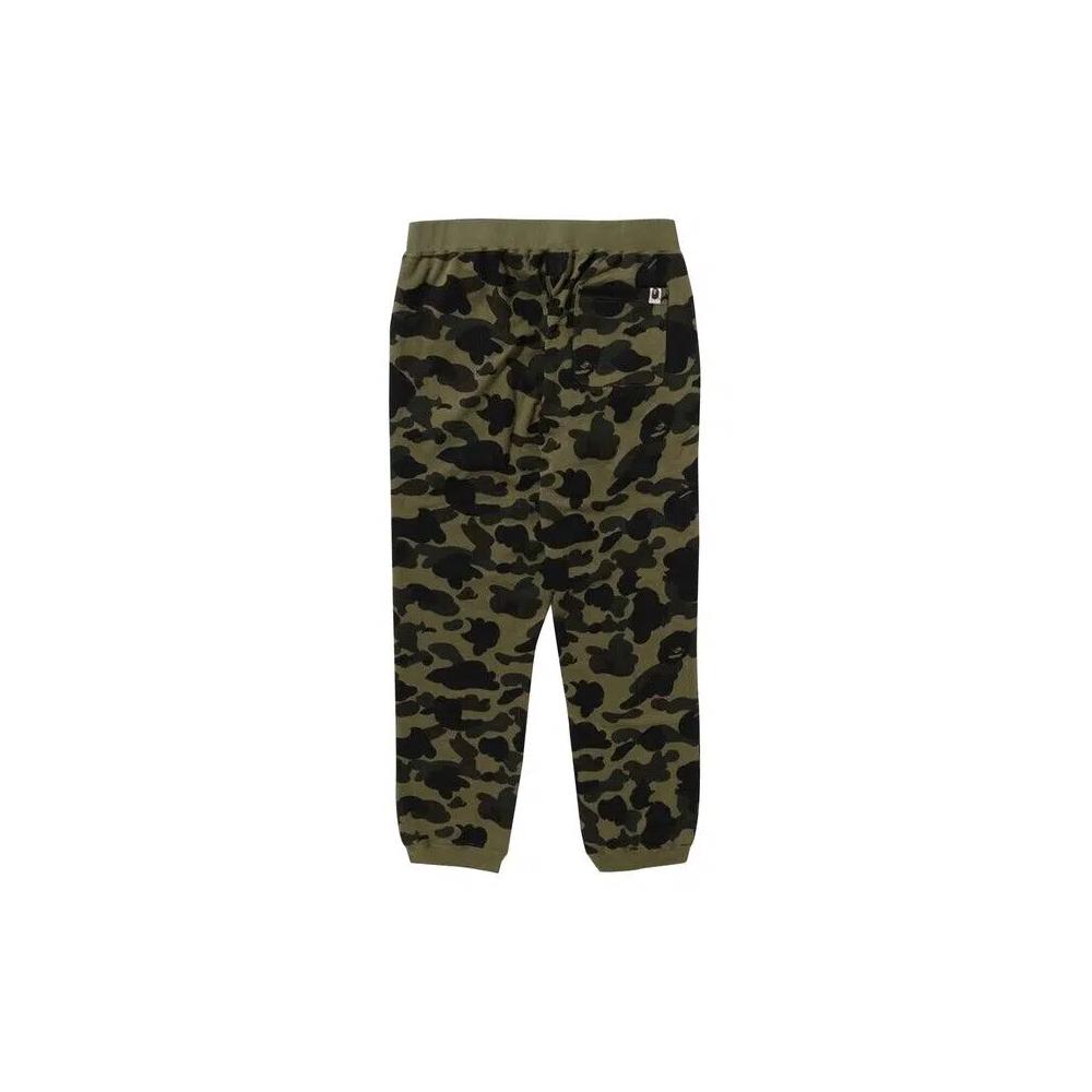 BAPE 1st Camo спортивные штаны «Зеленый» 2