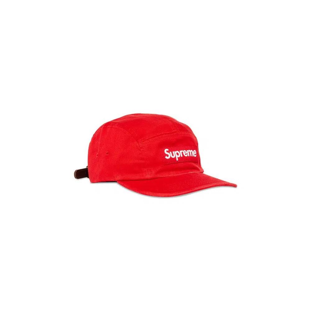 Бейсболки Supreme Washed Chino Twill Camp Cap 'Red' 2