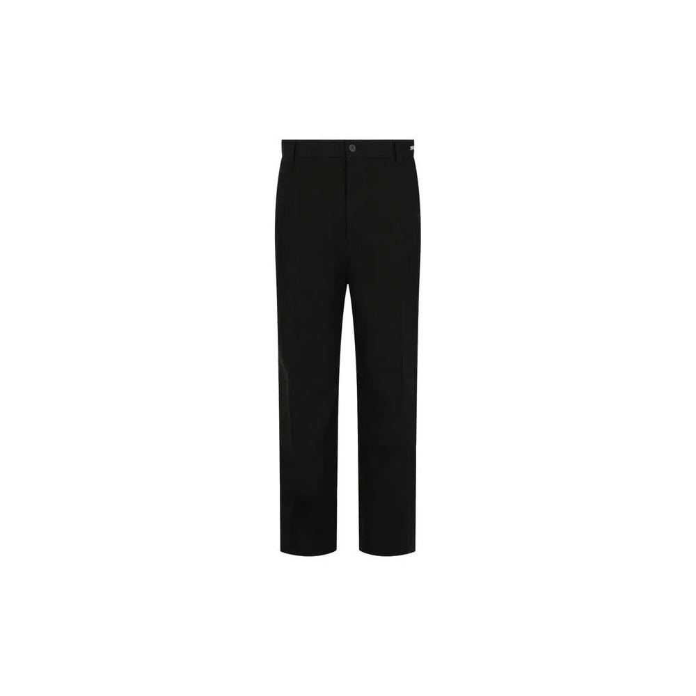 Брюки Ferragamo Flared Cotton Chino Trousers 'Black' 1