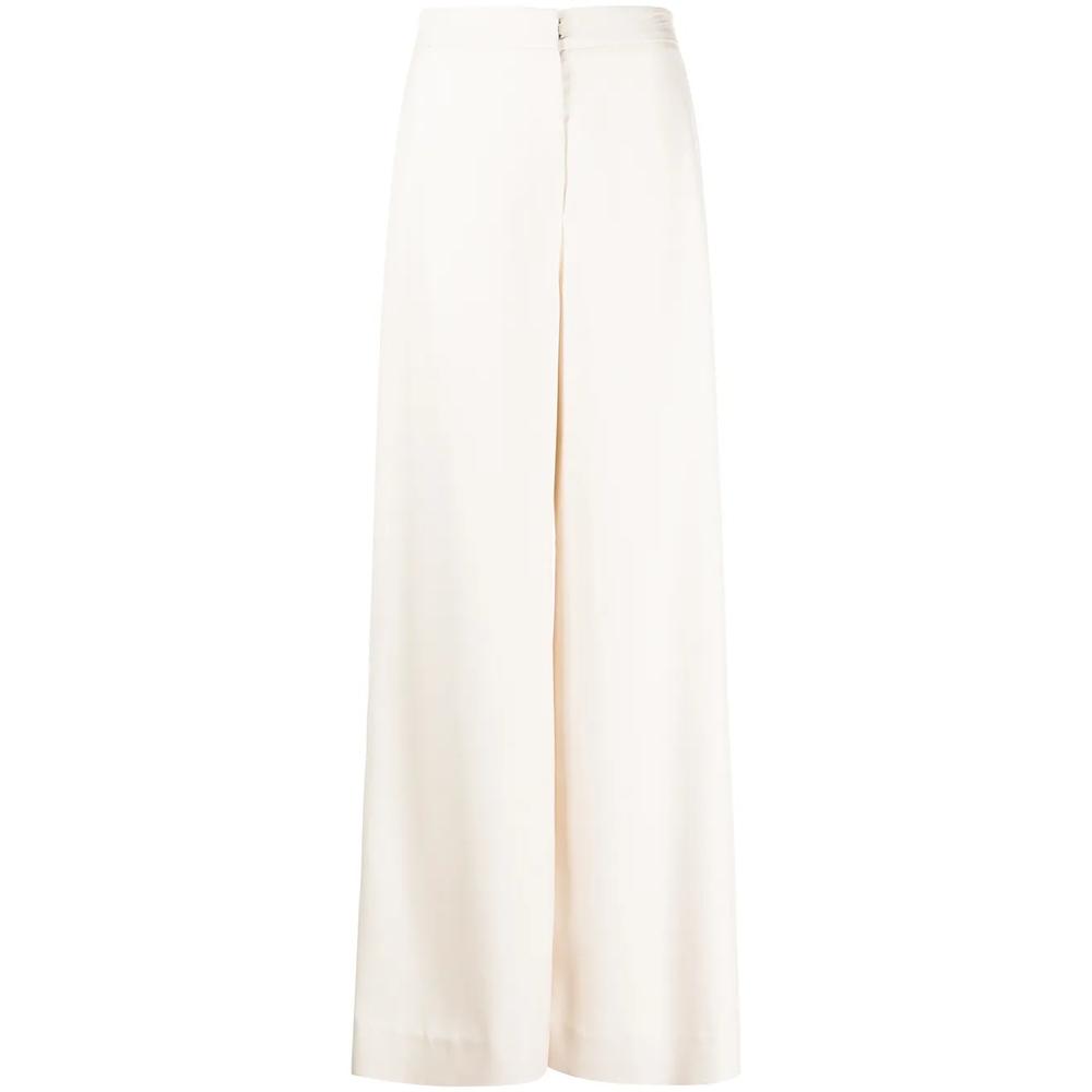 Широкие брюки с завышенной талией 1