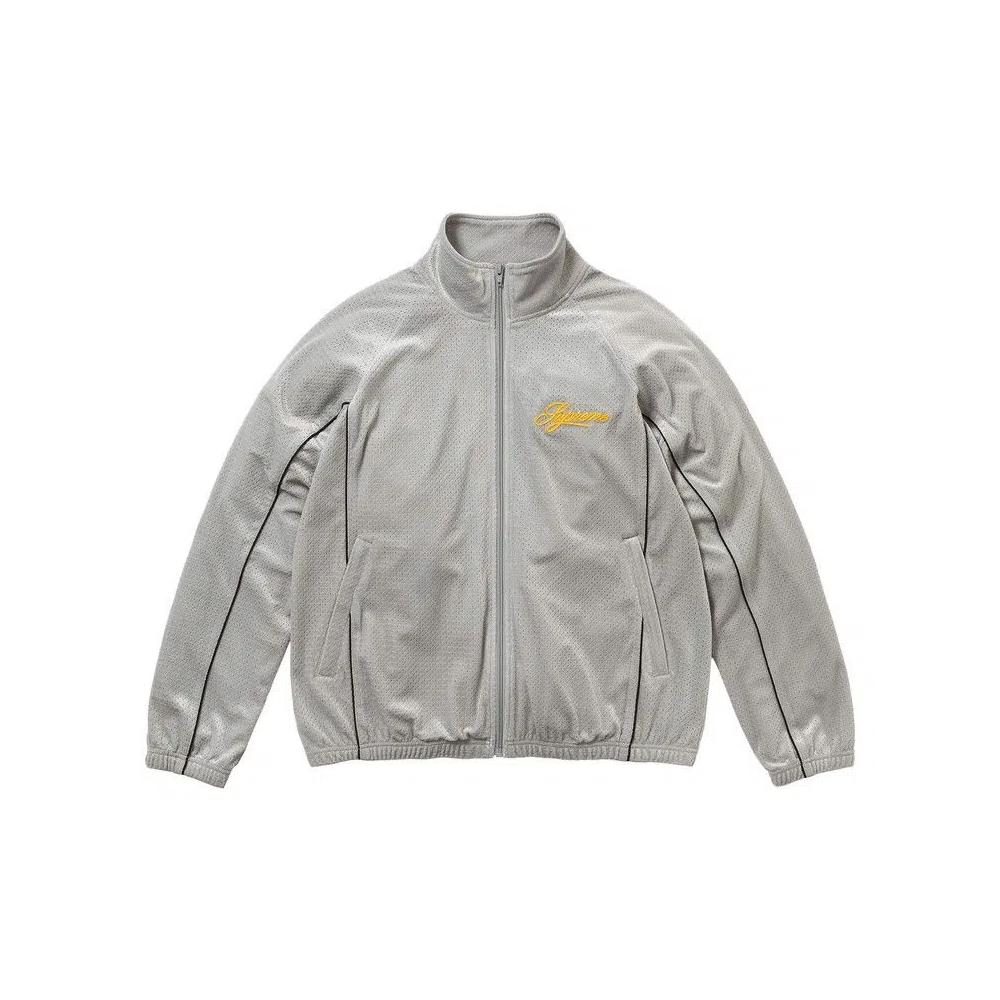 Трековые куртки Supreme Velour Mesh Track Jacket 'Silver' 1