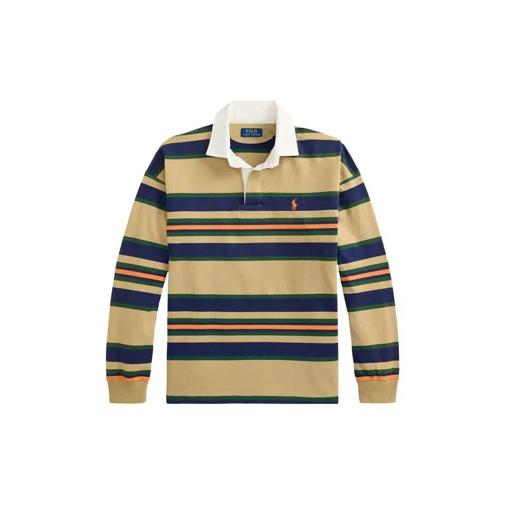 Поло Polo Ralph Lauren Long Sleeve Yarn-Dyed Rugby Polo 'Khaki' 1