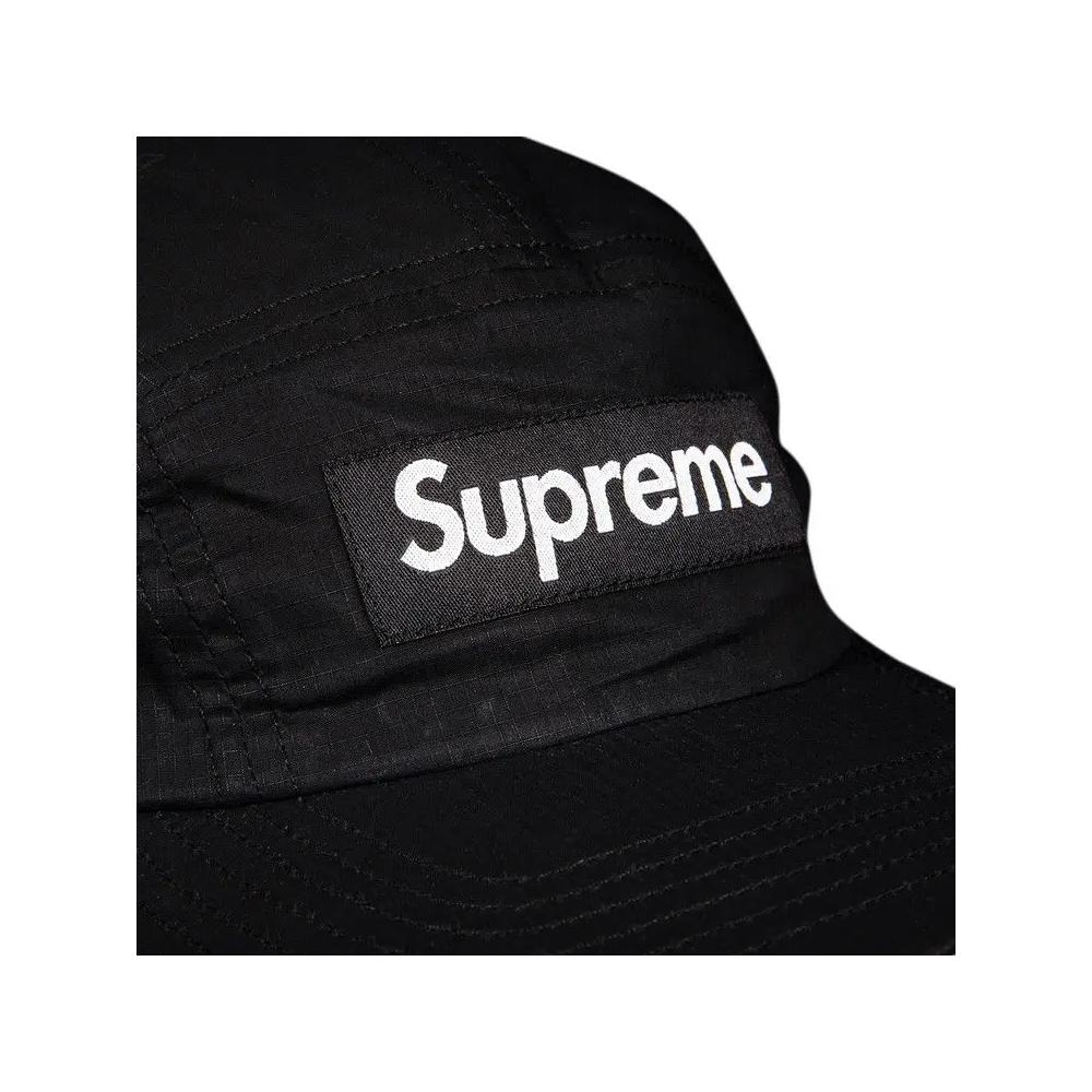 Кепки Supreme Dry Wax Cotton Camp Cap 'Black' 3