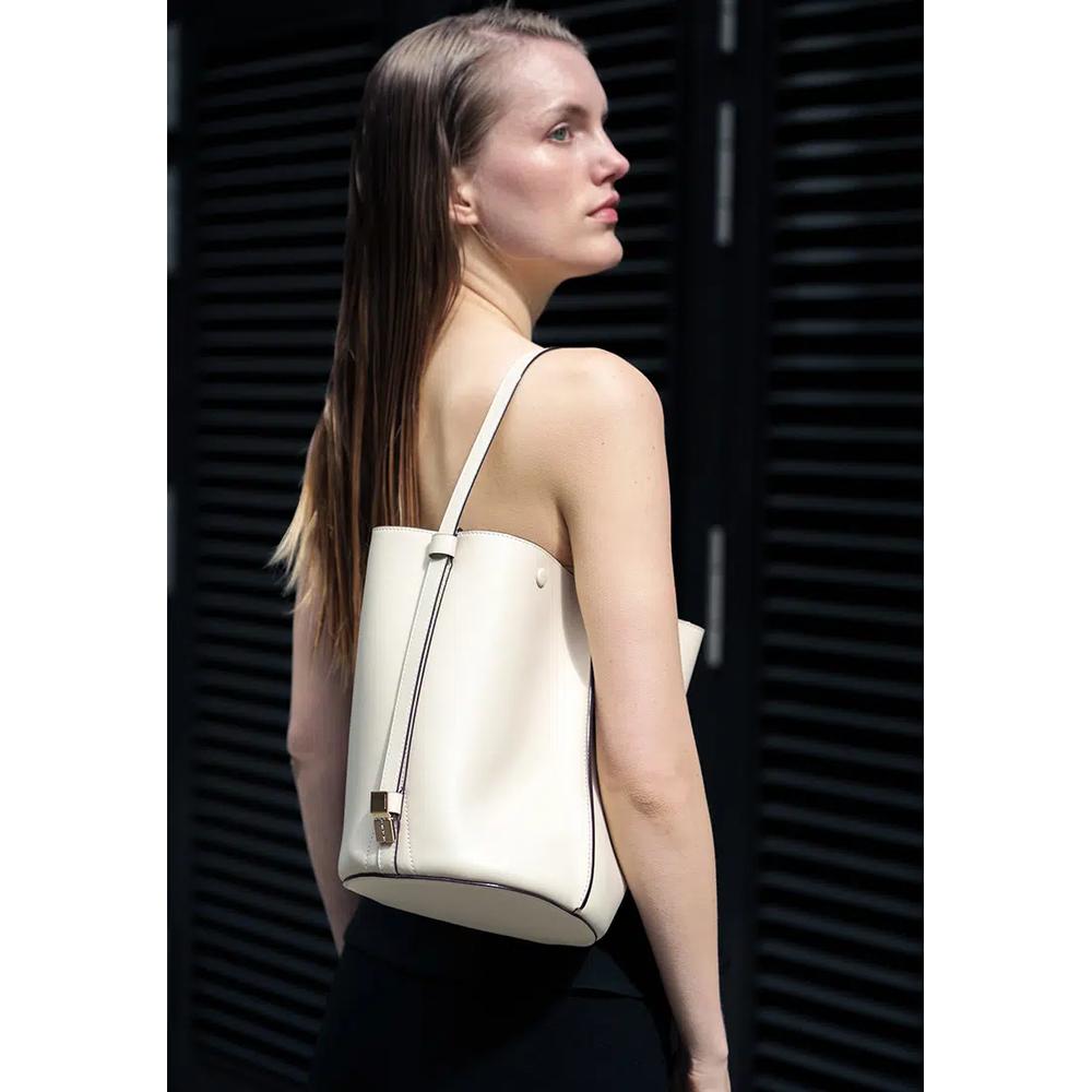 ORUKAMI Flat Hook Convertible Bucket Tote - Слоновая кость 2