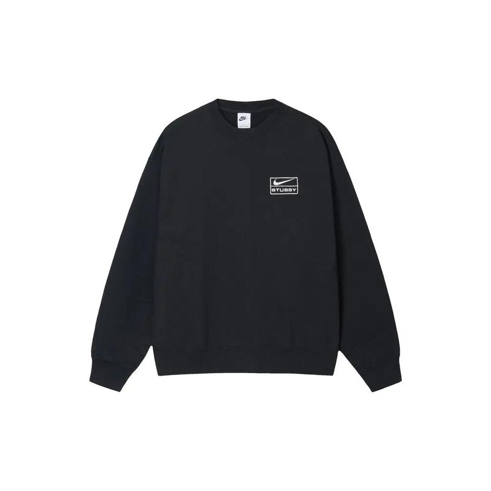 Топы Stussy x Nike Fleece Crew 'Black' 1