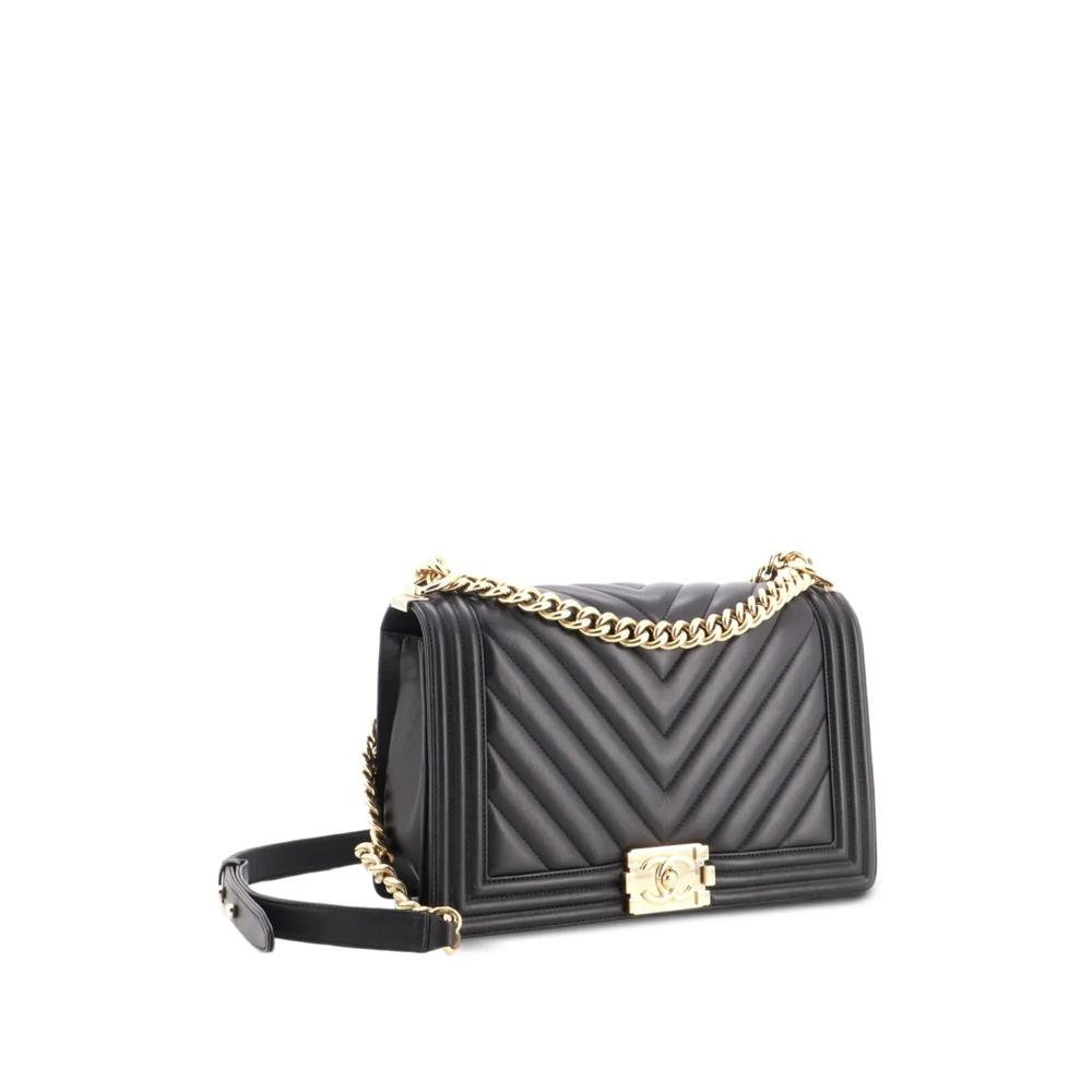 Сумка на плечо Boy Flap Bag Chevron Lambskin New Medium 2