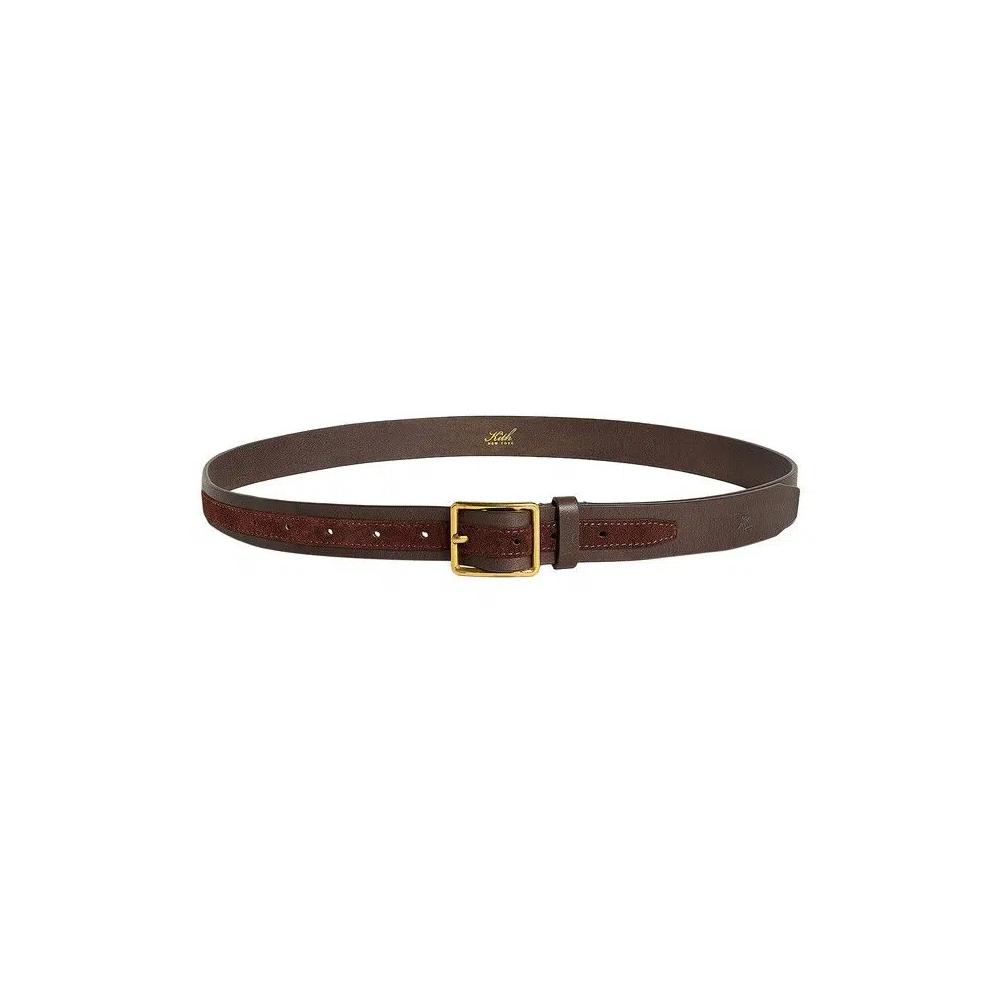Ремни Kith Two-Tone Smooth Leather & Suede Belt «Kindling» 2