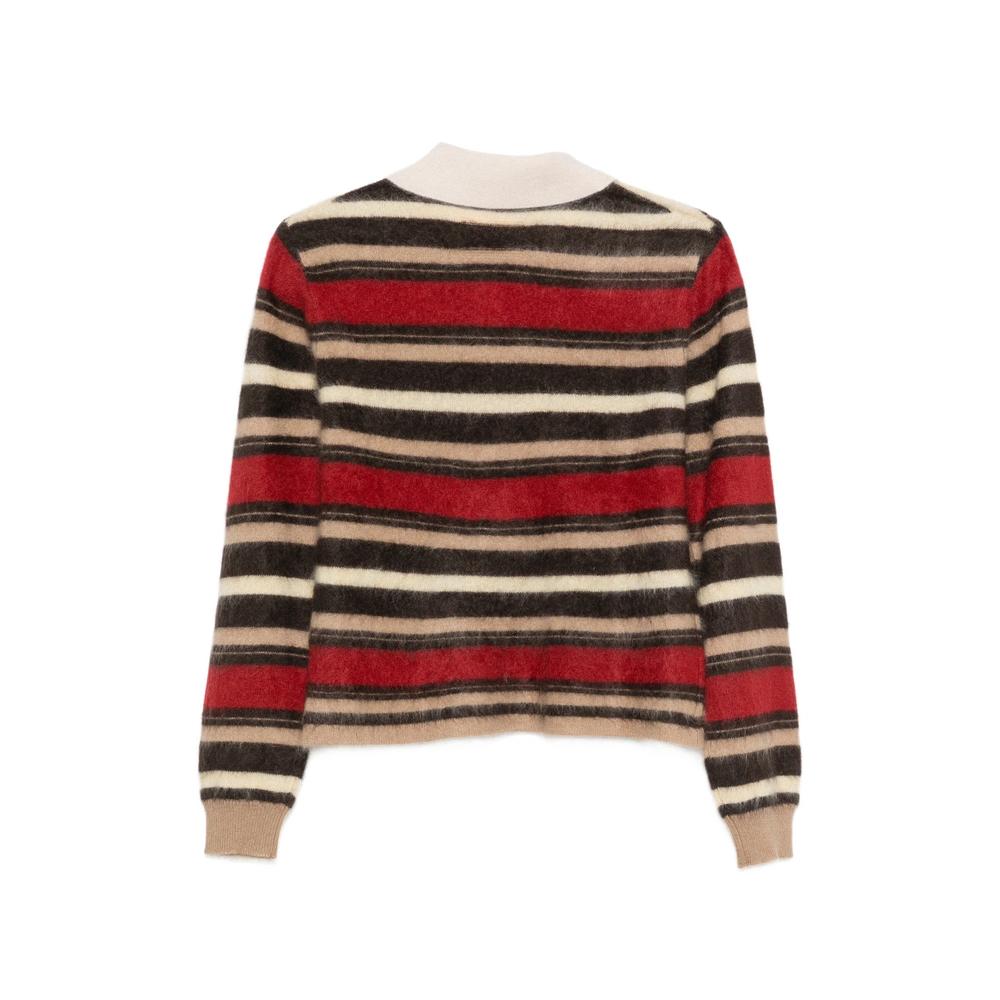 Grizzly striped-pattern polo top 2