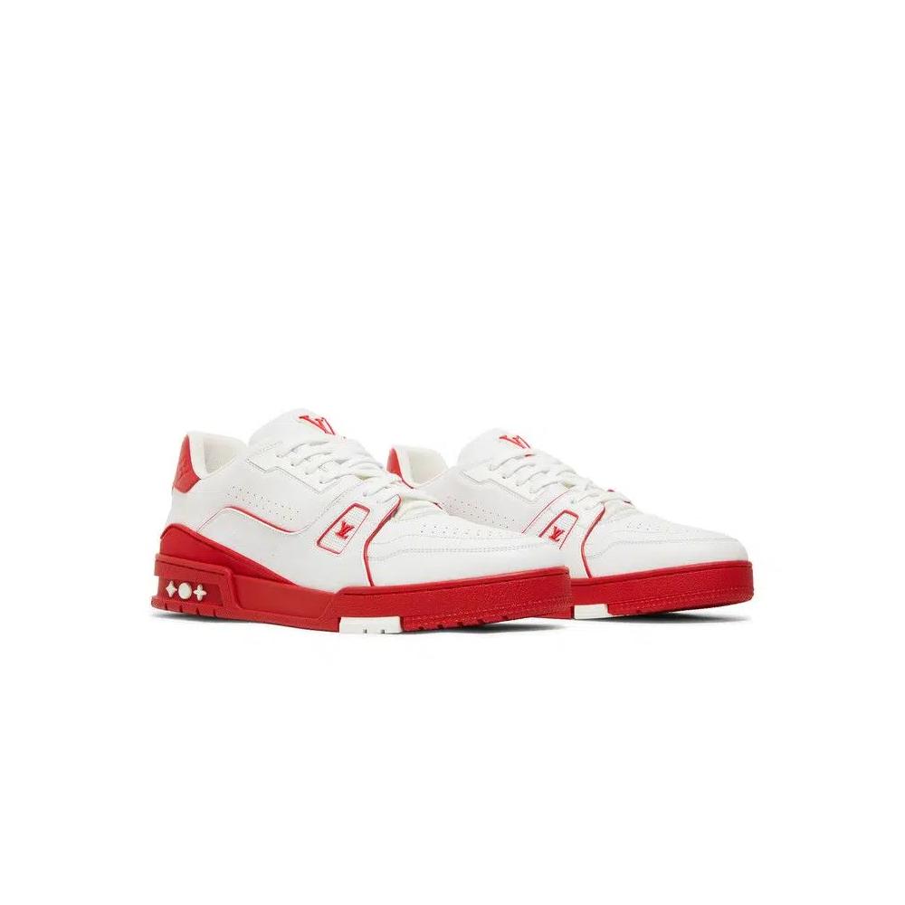 Кроссовки Louis Vuitton Trainer Low 'Белый красная подошва' 8
