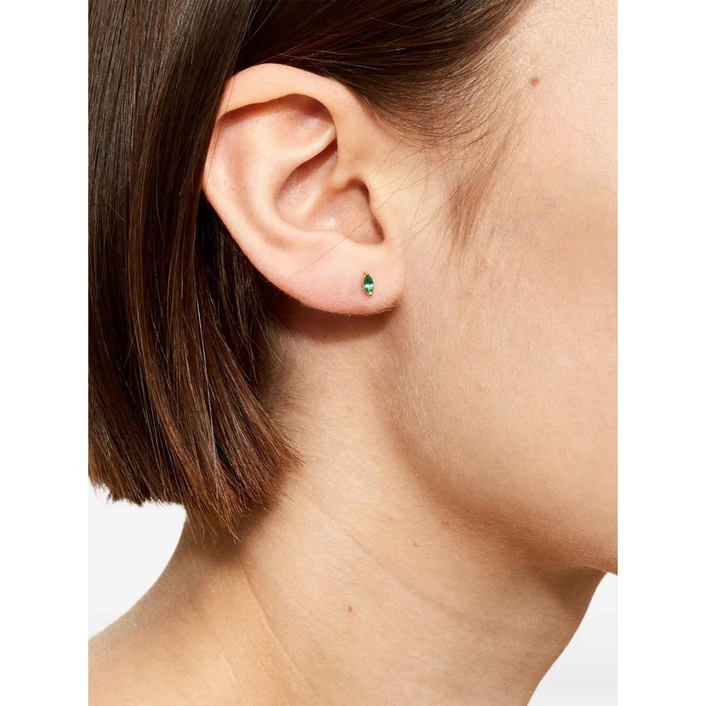18K yellow gold Marquise Emerald Earring 2