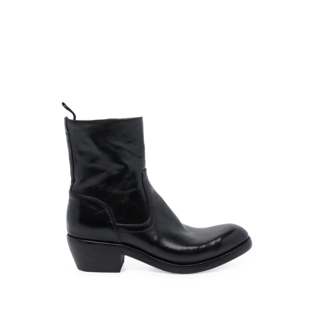 black cordovan Texan ankle boots 1
