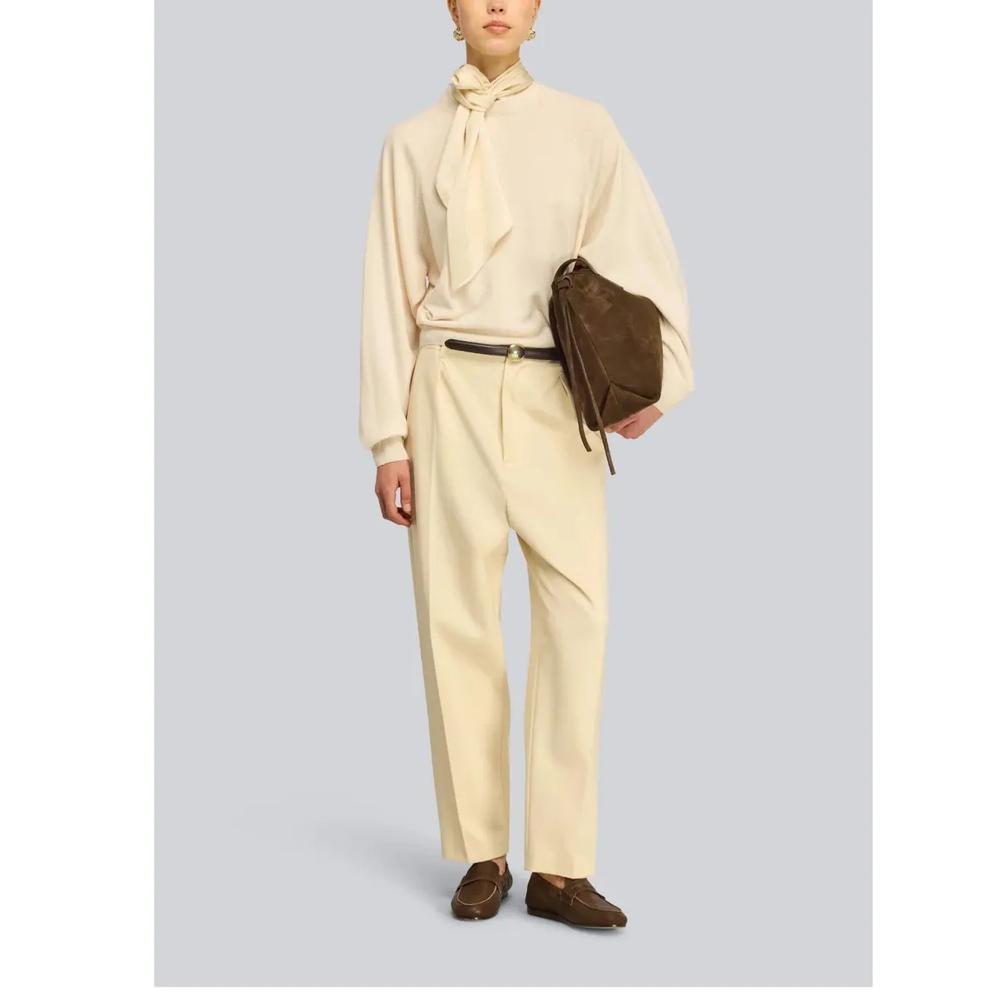 Tera pleated straight-leg trousers 2