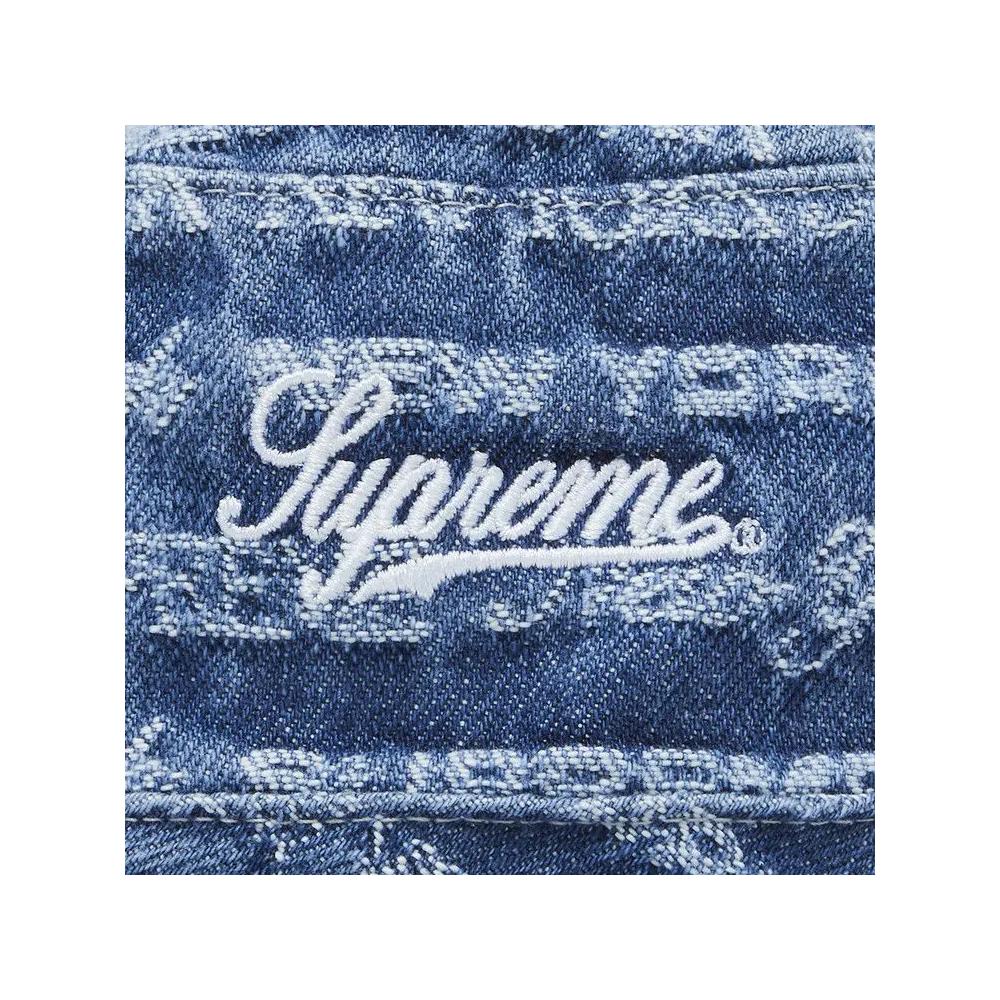 Шляпы Supreme Multi Type Jacquard Denim Crusher 'Синий' 3