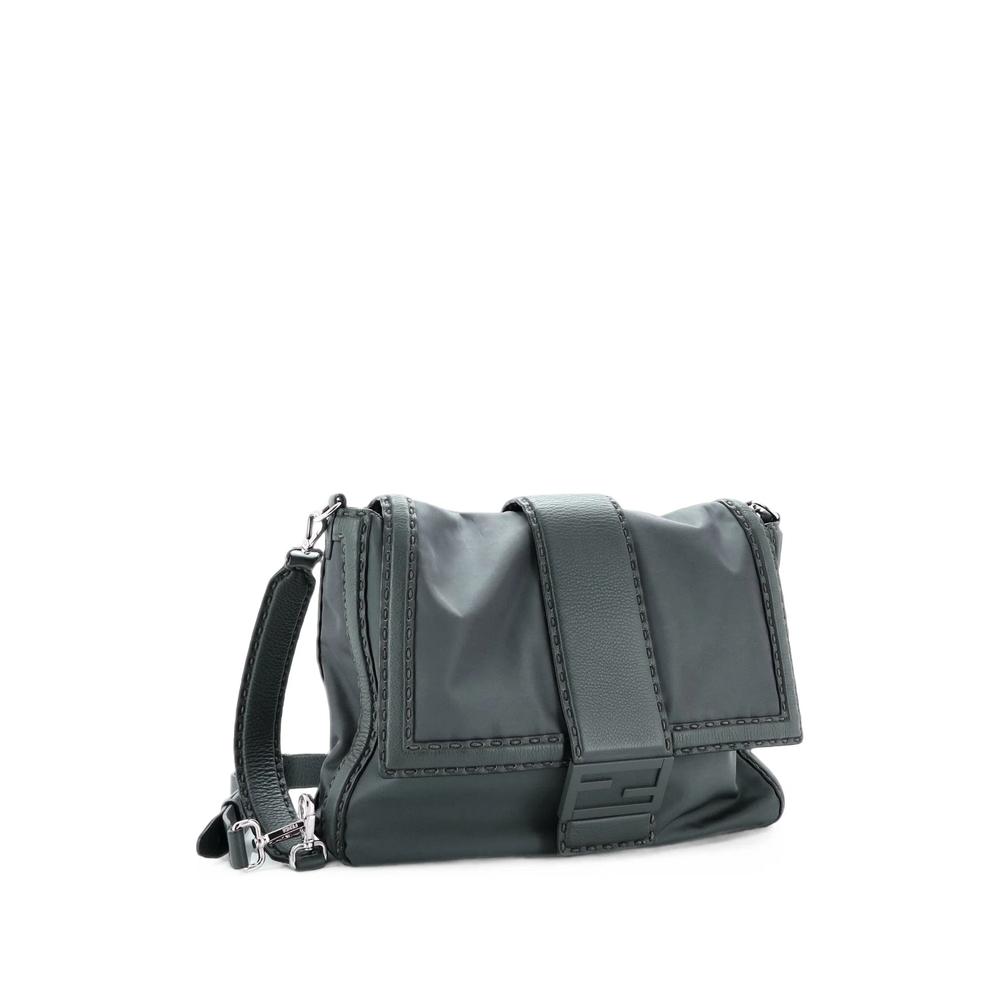 Baguette Flap Messenger Bag Nylon Large crossbody bag 3