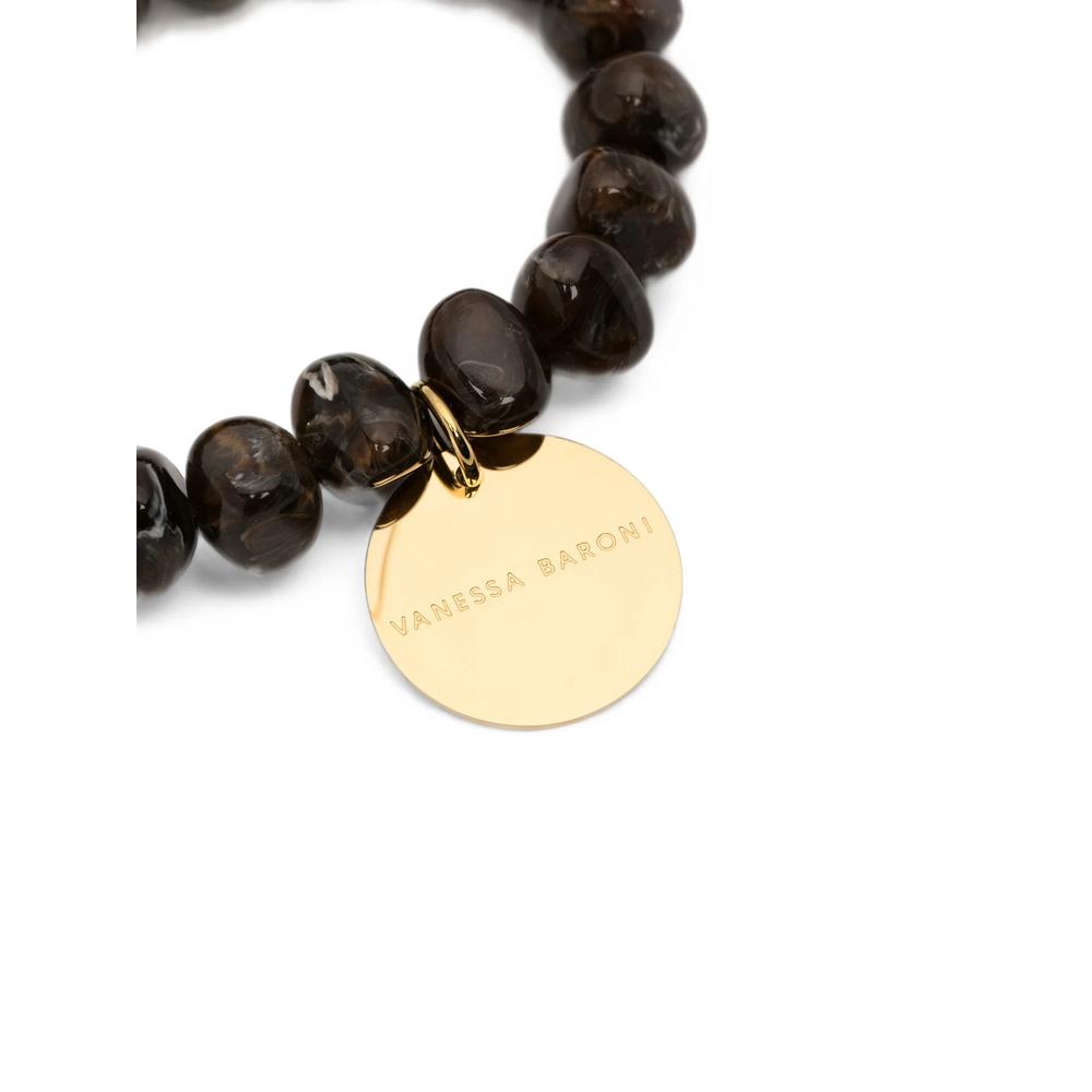 logo-charm beaded bracelet 3