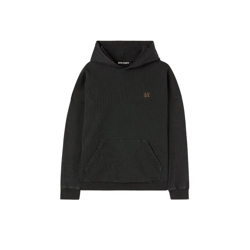 Худи Palm Angels Foggy Hoodie 'Black/White' 1