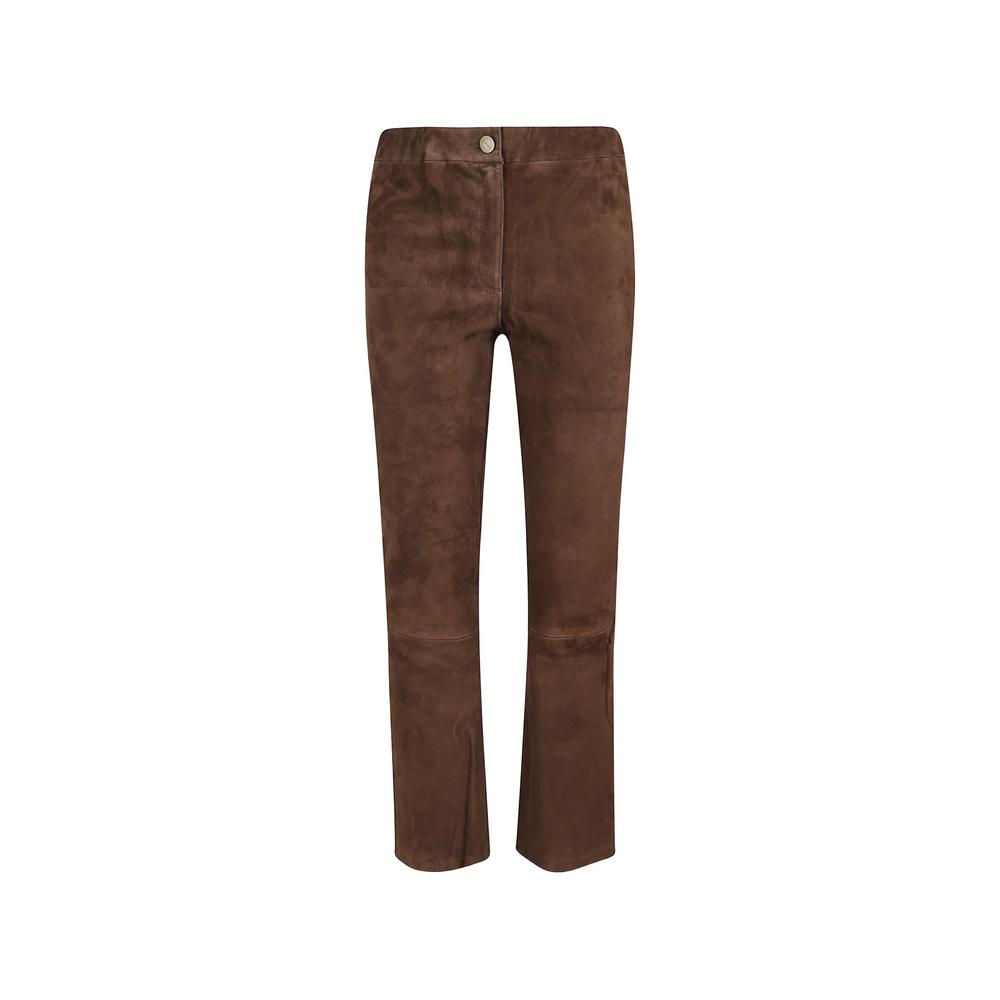 Lively suede flared trousers 1
