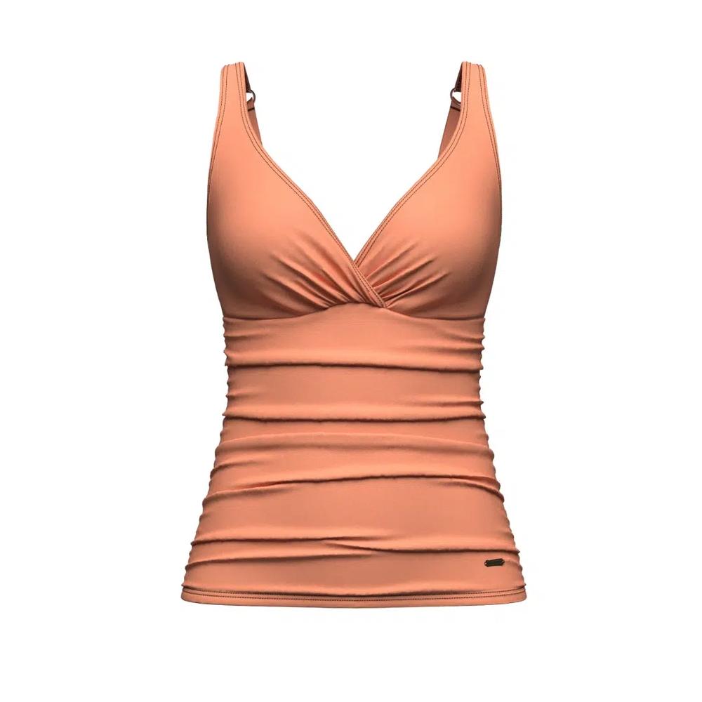 Танкини Core Solid Deep Peach Plus Cup Cross Front 2