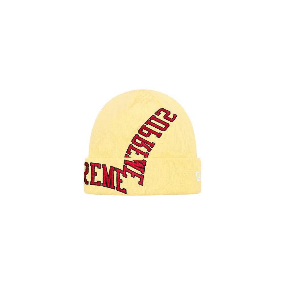 Шапки Supreme x New Era Multi Arc Beanie 'Pale Yellow' 2