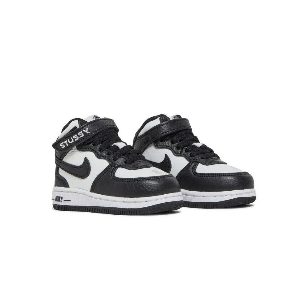 Кроссовки Stussy x Nike Air Force 1 Mid TD 'Black White' 9