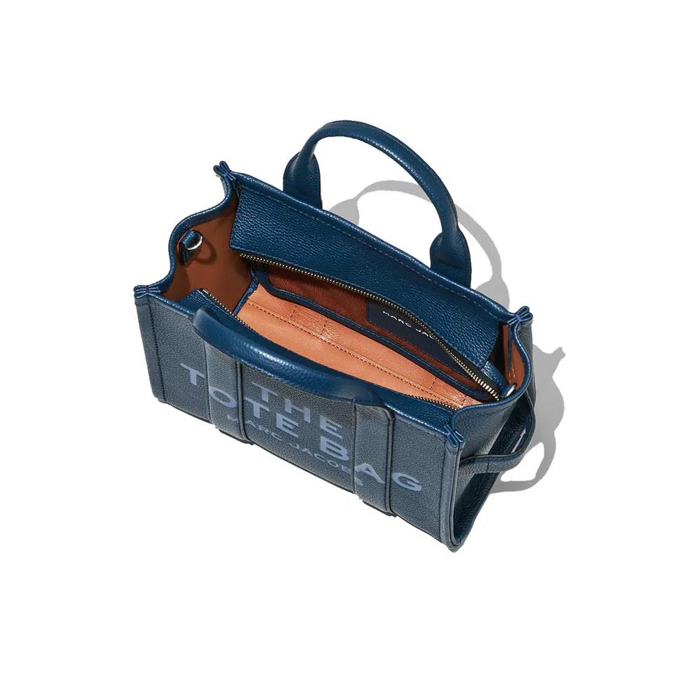 Кожаная маленькая сумка-тоут Traveler Tote Blue Sea H009L01SP21 4